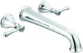 Delta Wall Mount Bathroom Faucet 3 Hole, Chrome Bathroom Sink Faucet for Vanity, Chrome T5797-WL (Valve Not Included)