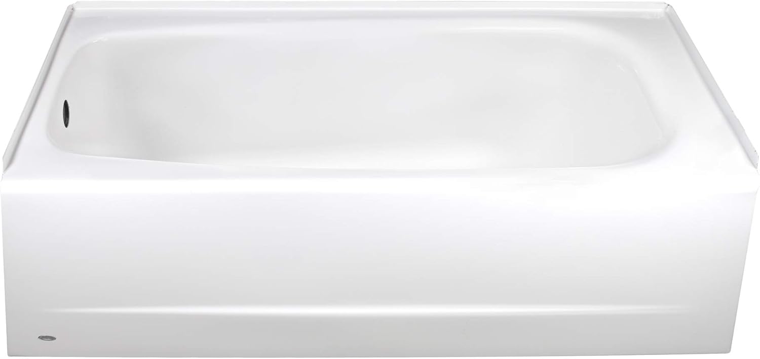 American Standard 2460002.020 Cambridge Apron-Front Americast Soaking Bathtub Left Hand Drain,60 x 32 In, White, 50-60 gal