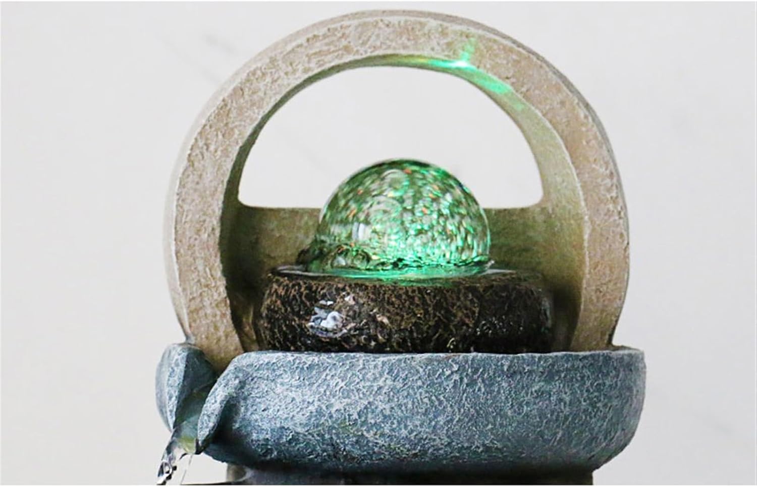 GLigeT Tabletop Fountain Simple Desktop Ornaments Opening Housewarming Running Water Fountain Furnishings to Improve Feng Shui Decorative Ornaments Water Fountain Decor