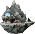 GLigeT Tabletop Fountain Desktop Wigwam Flowing Water Ornaments Fortune Cycle Feng Shui Ball Home Living Room Fountain Office Ornaments Water Fountain Decor