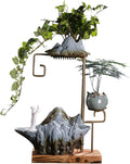 HIHELO Tabletop Fountain Chinese Flowing Water Ornament Feng Shui Lucky Tabletop Fountain Living Room Office Bedroom Fountain Table Top Ornament Indoor Fountain