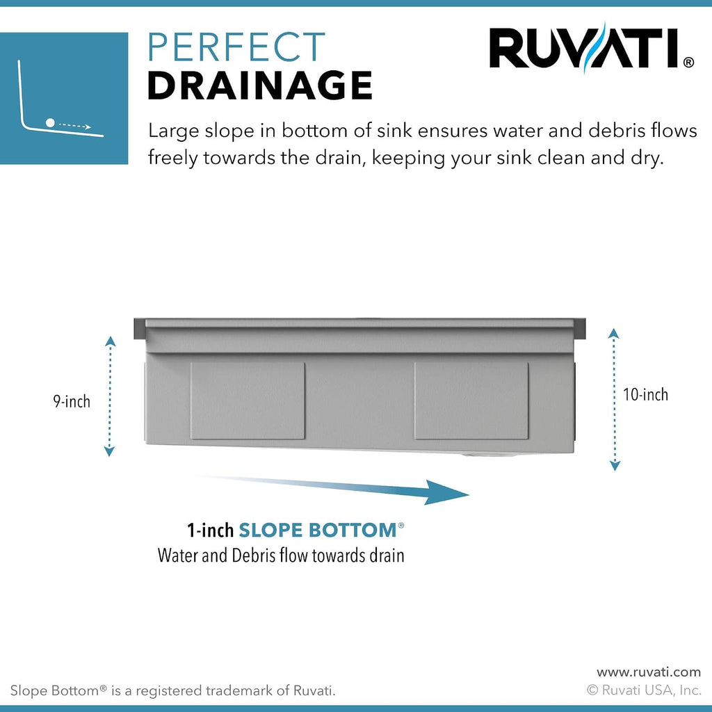 Ruvati 33-inch Polished Brass Matte Gold Stainless Steel Workstation Two-Tiered Ledge Undermount Kitchen Sink - RVH6222GG