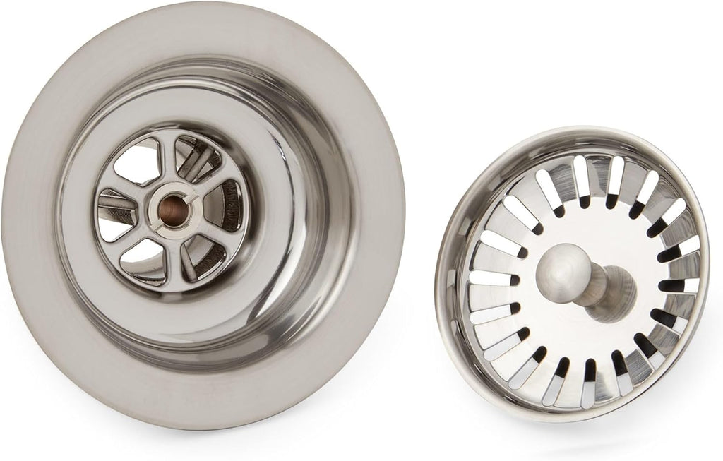 Signature Hardware 446633 3-1/2' Basket Strainer - Stainless Steel