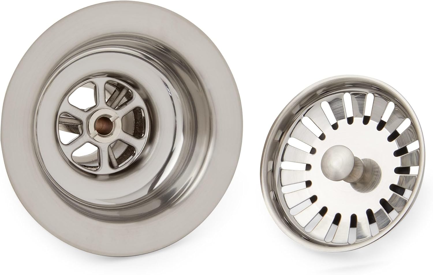 Signature Hardware 446633 3-1/2' Basket Strainer - Stainless Steel