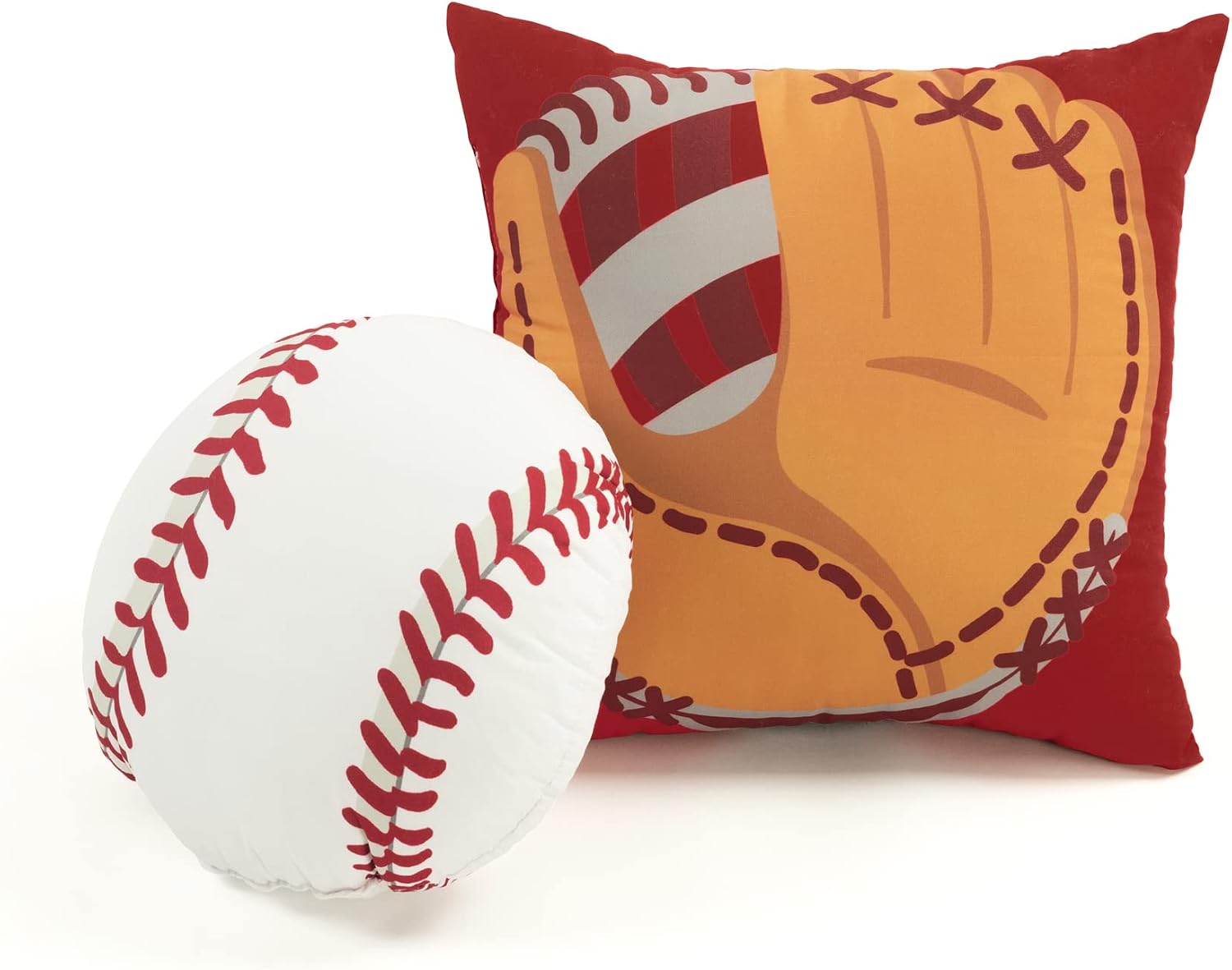 Lush Decor Baseball Game Reversible Quilt Queen Size 5 Piece Set Full/Queen Gray & Navy - Kids Bedding Set Full Quilt - Sports Decor - Baseball Bedding