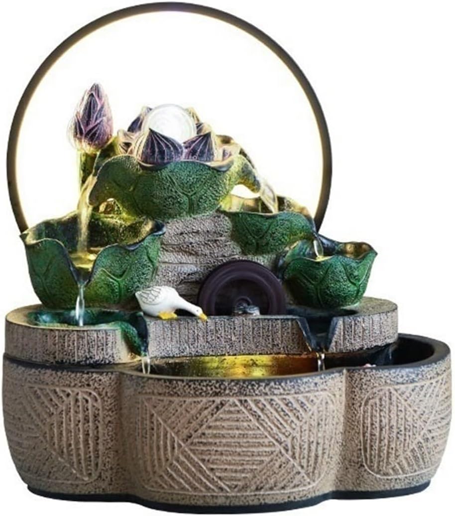 Tabletop Indoor Fountain, Tabletop Water, Feature for Home Office Decor Relaxation Decor