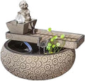 GLigeT Tabletop Fountain Desktop Fountain Water Feature Living Room Fortune Flowing Water Ornaments Front Office Desktop Decorations Water Fountain Decor