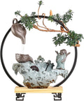 GUERNSEY Tabletop Fountain Creative Chinese Style Circulating Water Desktop Fountain Indoor Water Flow Device Living Room Desktop Fountain Indoor Waterfall Feature Indoor Fountain