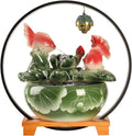 HIHELO Desktop Fountain Tabletop Fountain Chinese Ceramic Water Fountain Office Desktop Decoration Tabletop Waterfall Fountain Water Fountain Outdoor (Color : A)