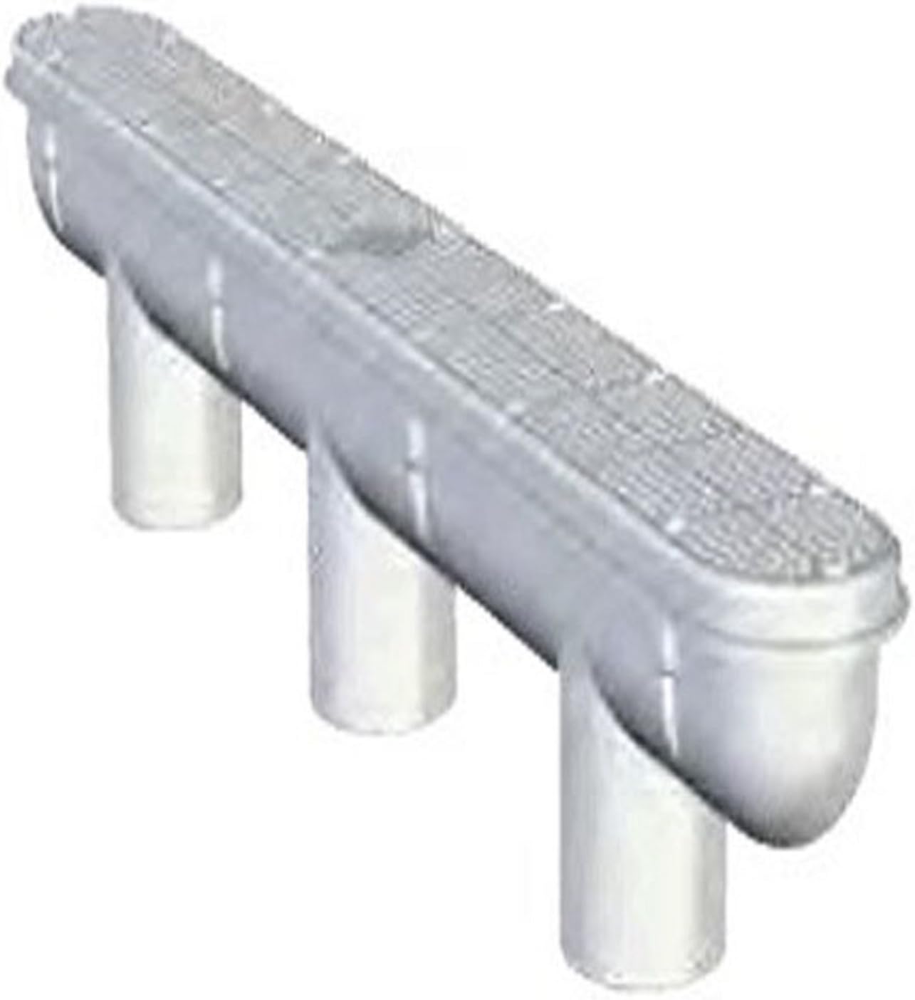 Custom Molded Products 32' Channel Drain With Body (3X2' S X 2.5' Sp) Gray #25506-321-000