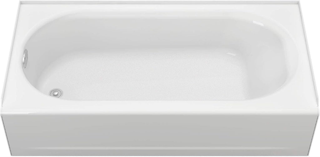 American Standard 2390202ICH.020 Princeton 60 in. x 30 in. Americast Apron-Front Bathtub with Left Hand Drain and Built-In Overflow, White