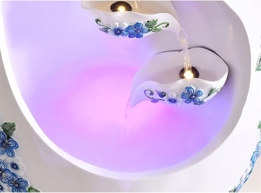 Vase Shaped Fountain, Tabletop Fountain Indoor Zen Relaxation for Home Office Décor, Creative Resin Fountains