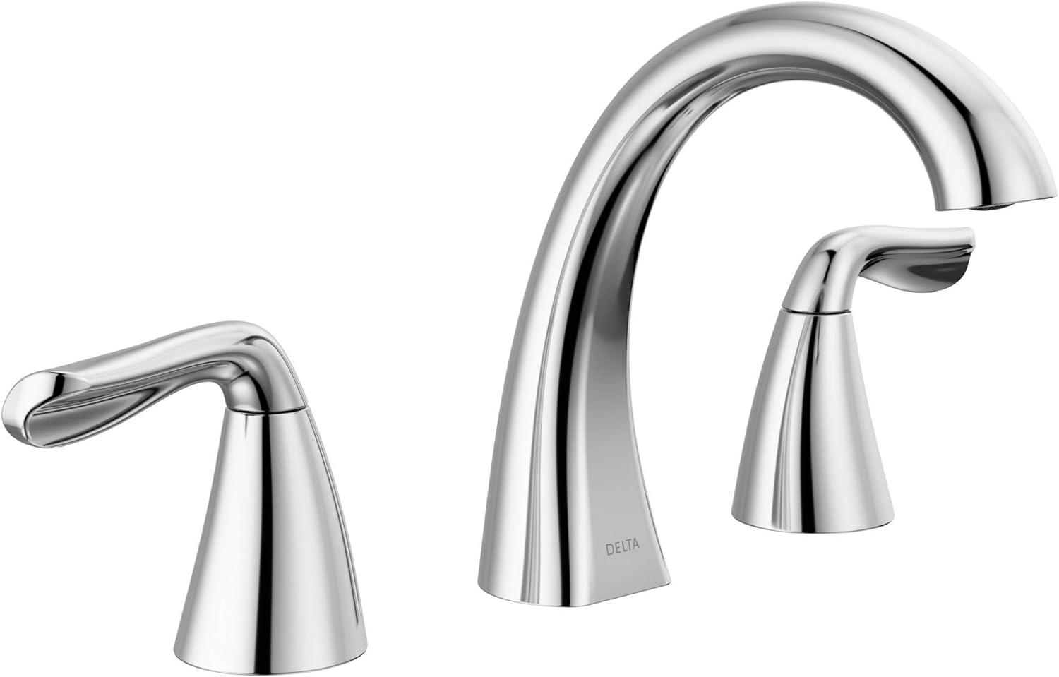 Delta Vesna Brushed Nickel Bathroom Faucet 3 Hole, 8 Inch Widespread Bathroom Sink Faucet for Vanity, Push-Pop Drain Assembly, SpotShield Brushed Nickel 35789LF-SP