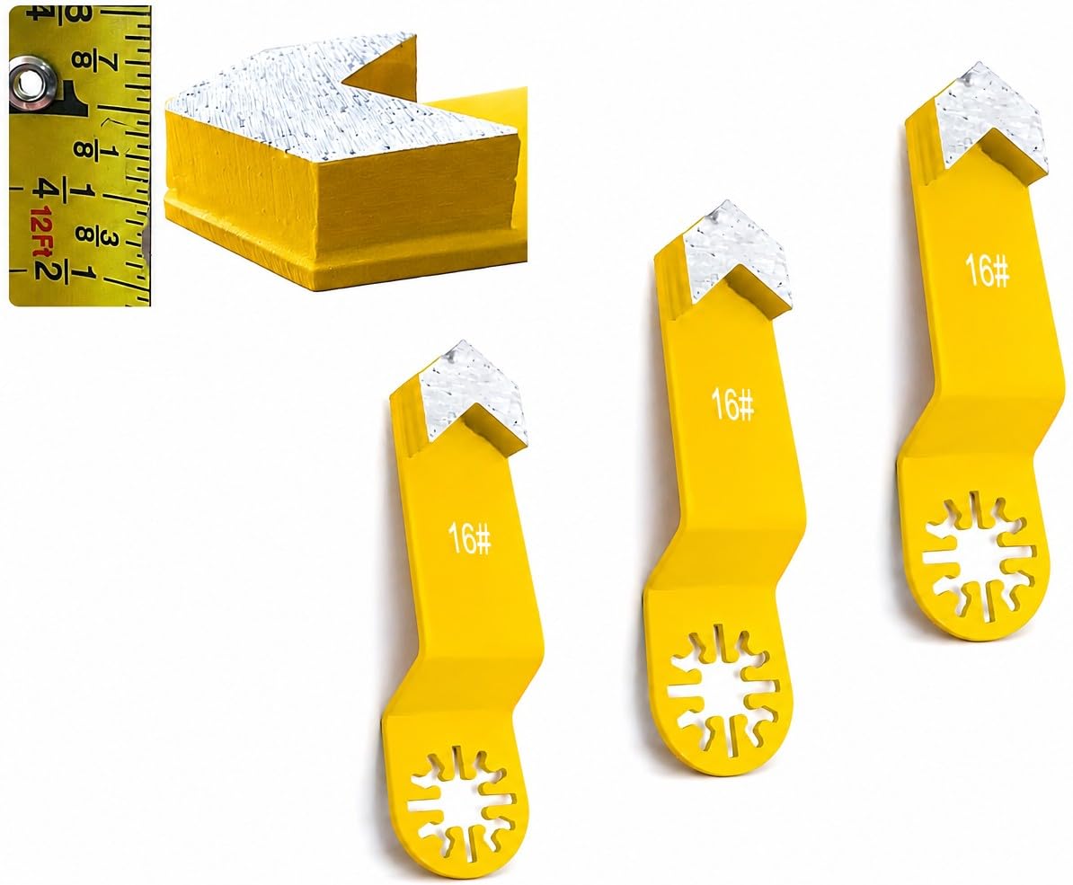 3 Pack Diamond Corner Grinding Segment for Concrete Floor grit 16/20 Soft Bond