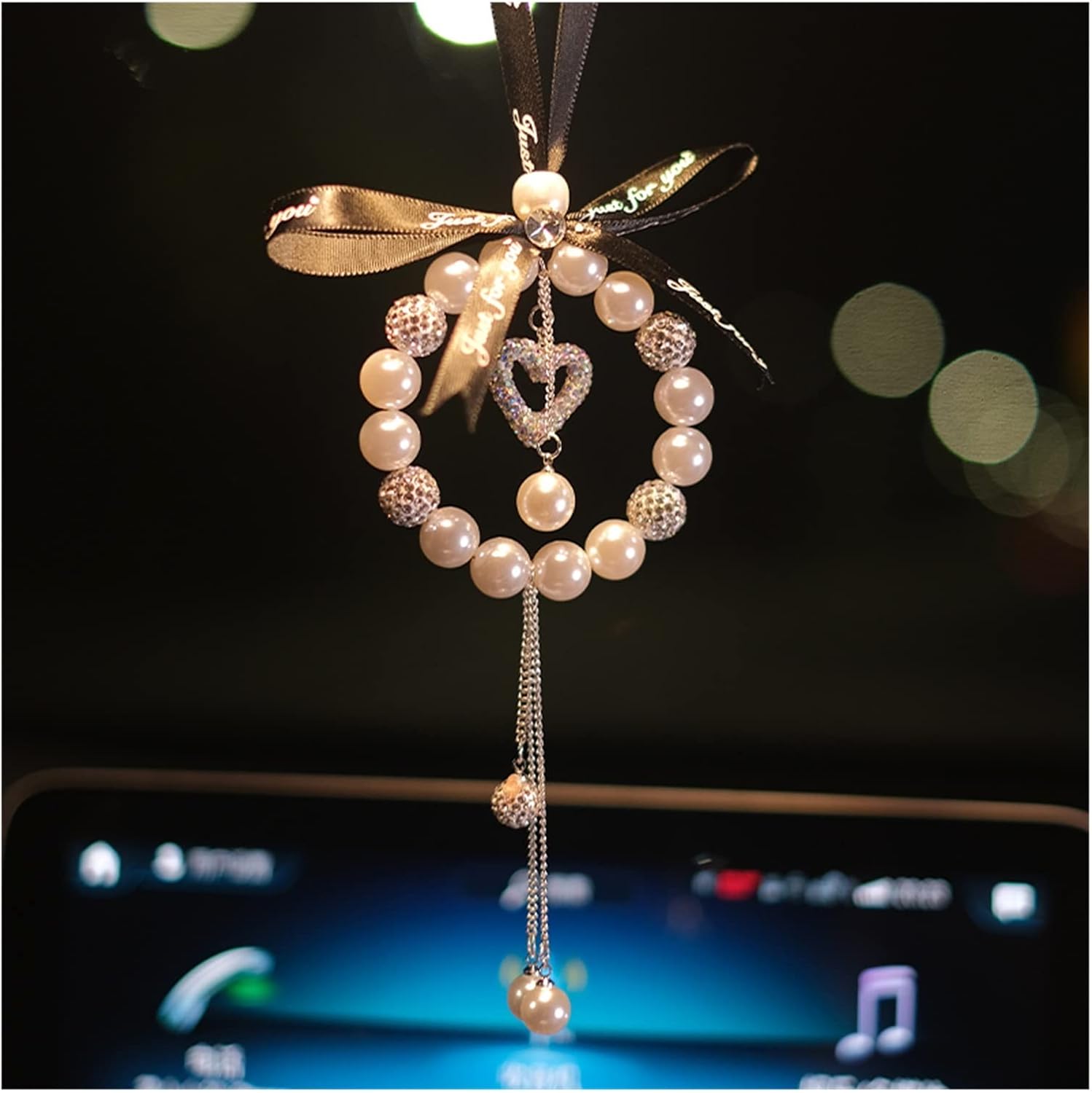 Car Interior Good Luck Pendant Car Interior Charm Car Rearview Mirror Charm Christmas Gift Car Charm Charm Decorations (Color : 2#)