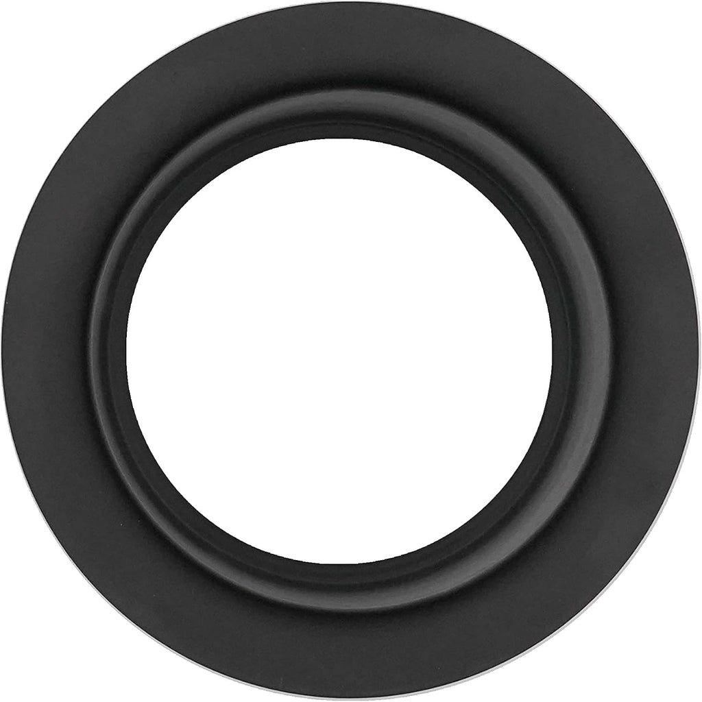 Westbrass CO2195S-62 Combo Pack 3-1/2' Wing Nut Twist Style Large Basket Extra-Deep Collar Kitchen Sink Waste Disposal Flange with Strainer Stopper, Matte Black