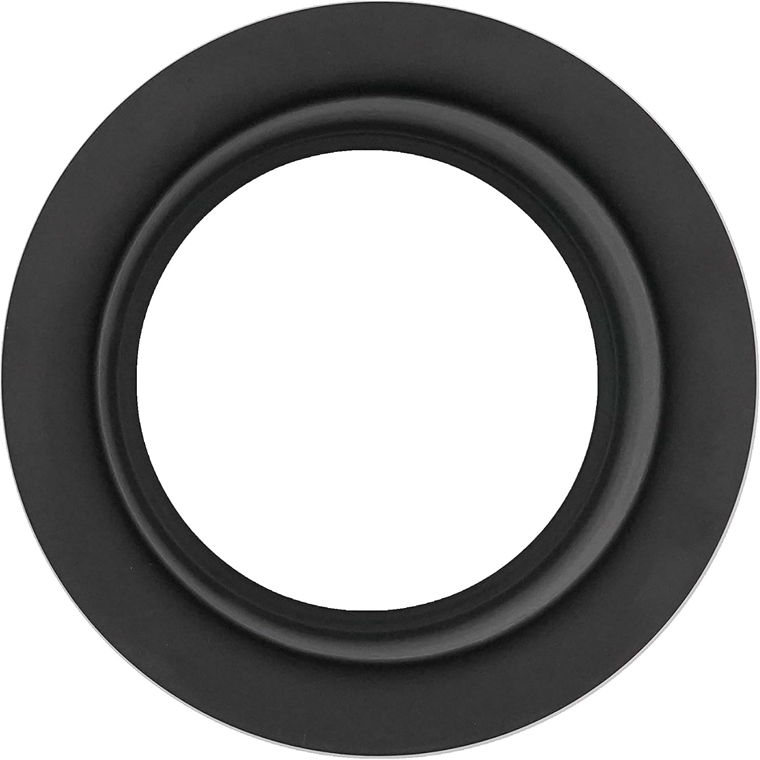 Westbrass CO2195S-62 Combo Pack 3-1/2' Wing Nut Twist Style Large Basket Extra-Deep Collar Kitchen Sink Waste Disposal Flange with Strainer Stopper, Matte Black