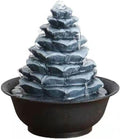 GLigeT Tabletop Fountain Circulating Water Landscape Desktop Wealth Attraction Tea Table Flowing Water Ornaments Office Light Luxury Opening Gift Giving Water Fountain Decor