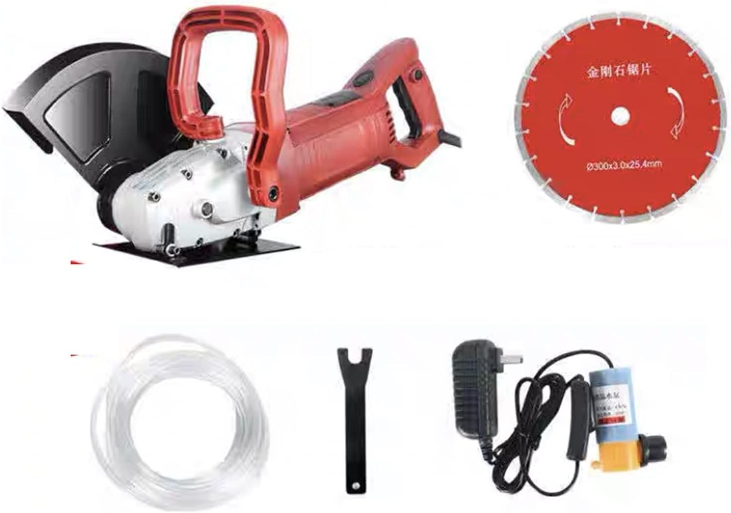 3000W Multi-function Wall Slotting Machine Electric Slotting Machine Concrete Cutting Machine + Diamond Saw Blade,DIY Tools