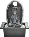 GLigeT Tabletop Fountain Circular Water Fountain Office Desktop Water Landscape Decoration Zen Buddha Fountain Ornament Desktop Decoration Water Fountain Decor