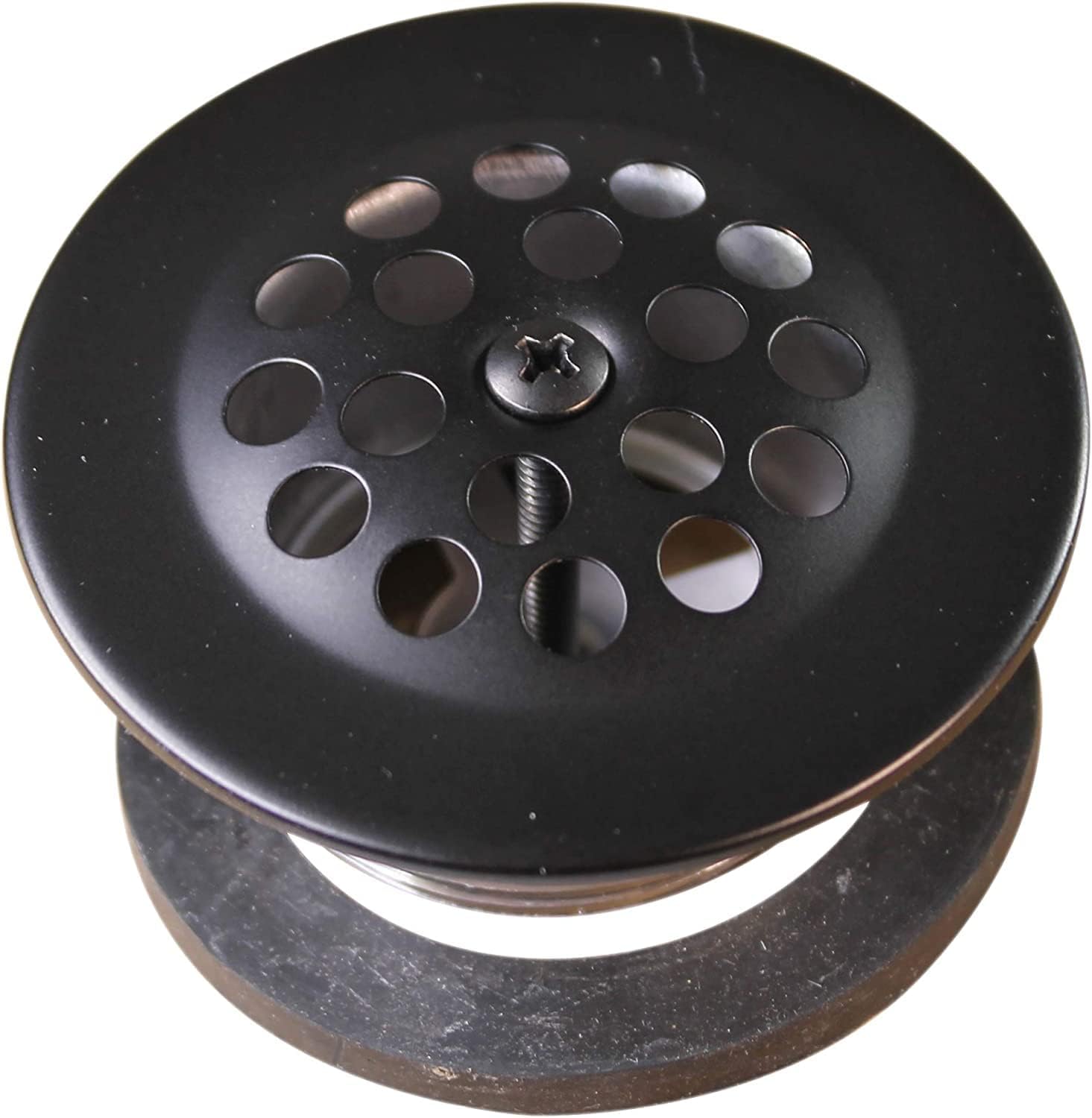 Westbrass A323-12 14' Bath Waste & Overflow Assembly with Trip Lever and Beehive Strainer Grid Drain, Oil Rubbed Bronze