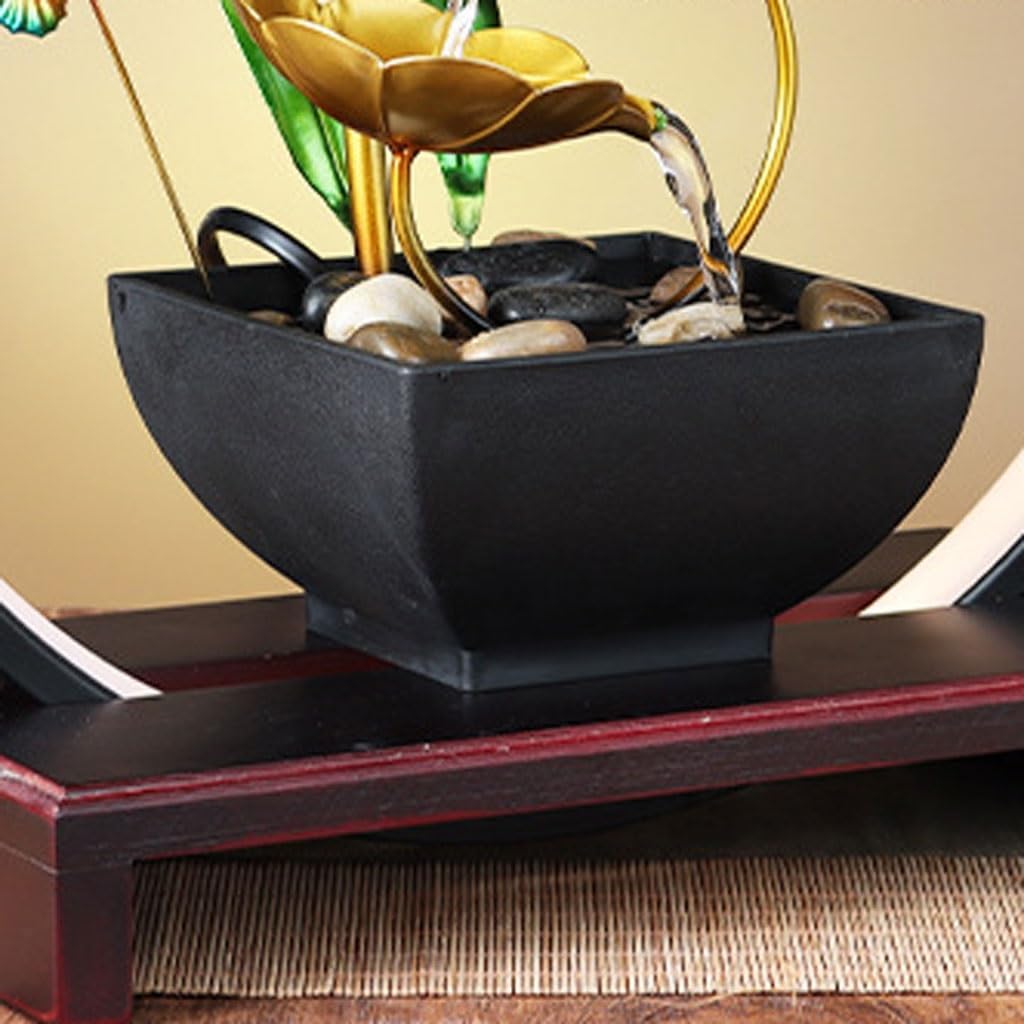 GUERNSEY Tabletop Fountain Home Porch Ornaments Water Fountain Home Decorations Office Living Room Study Desktop Fountain Decorations Indoor Fountain