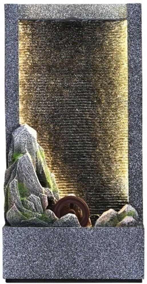 Tabletop Tabletop Fountain Minimalist Rockery Curtain Wall Water Ornaments for Office Indoor Decoration Decor