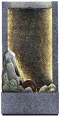 Tabletop Tabletop Fountain Minimalist Rockery Curtain Wall Water Ornaments for Office Indoor Decoration Decor