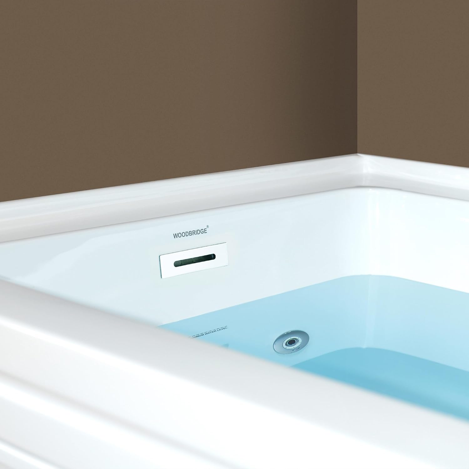 WOODBRIDGE 60' x 30' Alcove Acrylic Rectangular Whirlpool and Air Heated Tub in White with Left Drain, Polished Chrome Finish Trim and Drain Kit Included, DF501-L-CH01