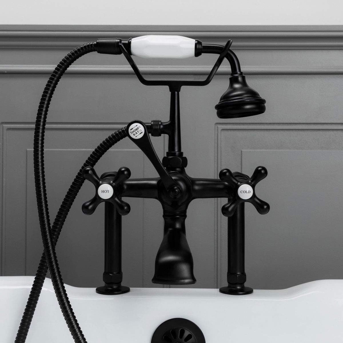 Vintage Tub & Bath Clawfoot Tub Rim Mount Faucet Set