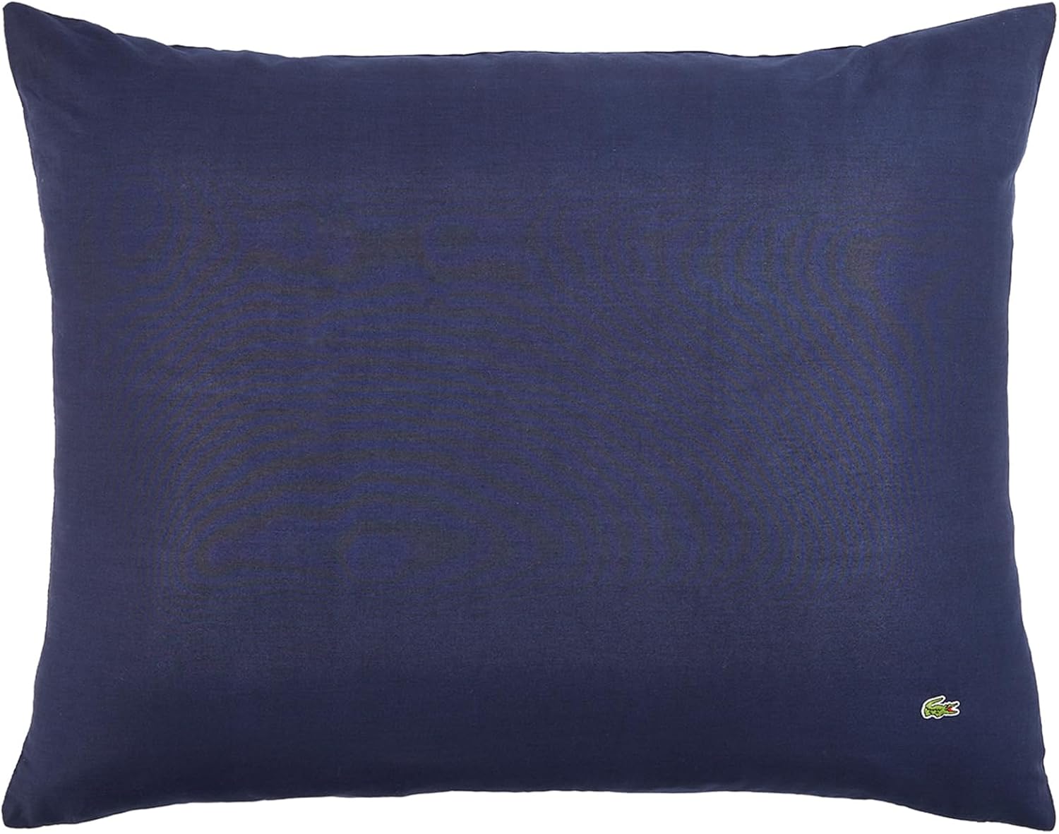 Lacoste Big Croc Comforter Set – 100% Cotton Percale 180-Thread Count, Reversible Duvet & Pillow Shams, Soft Breathable, Iconic Croc Logo, Navy, King