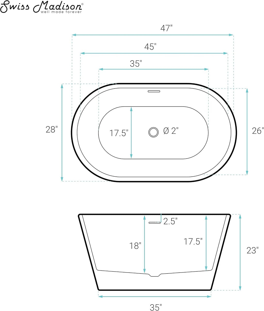 Claire 48' Freestanding Bathtub