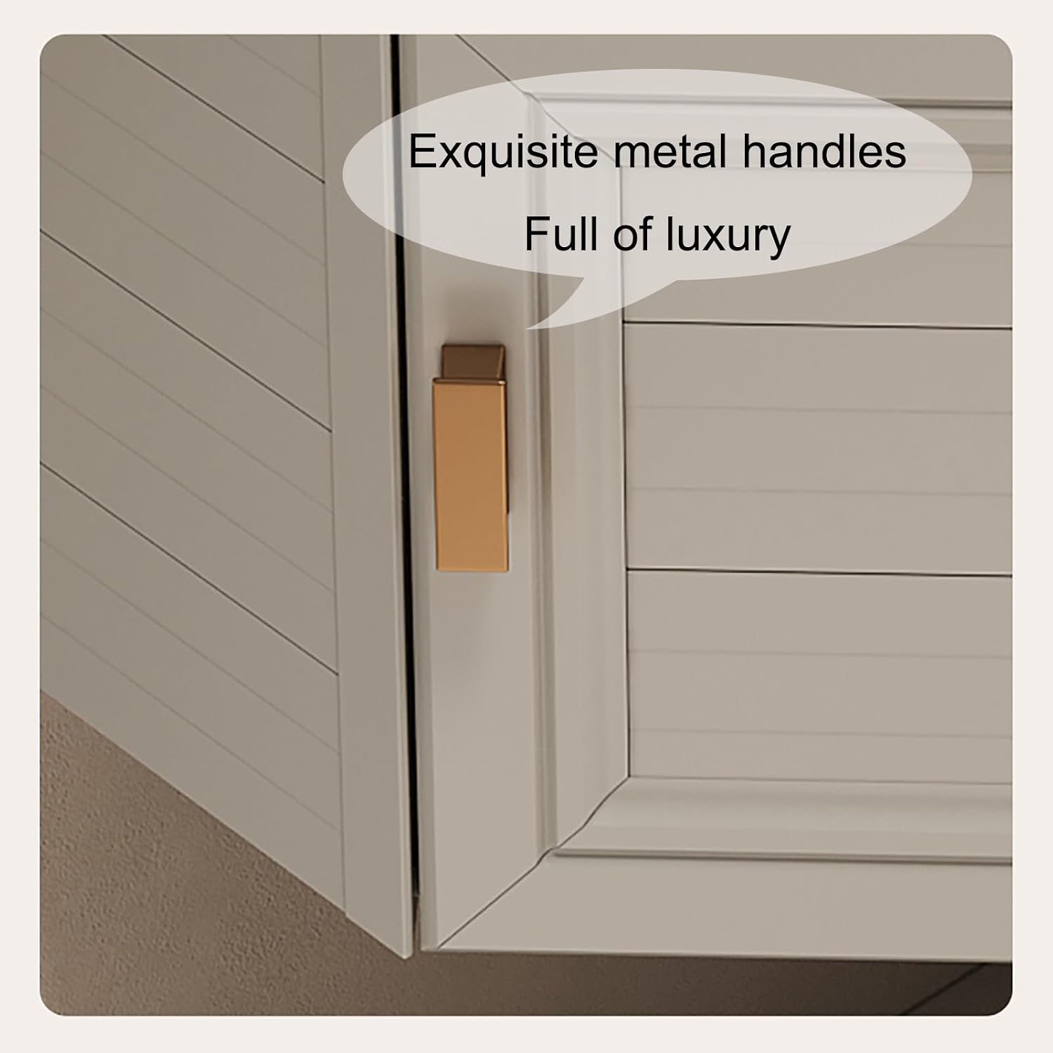 Wall-Mounted Beige Ceramic Sink with Vanity Set Complete Bathroom Fur Including Faucet 38Cm Space-Saving Washbasin & Under-Sink Cabinet for Modern Bathrooms.,