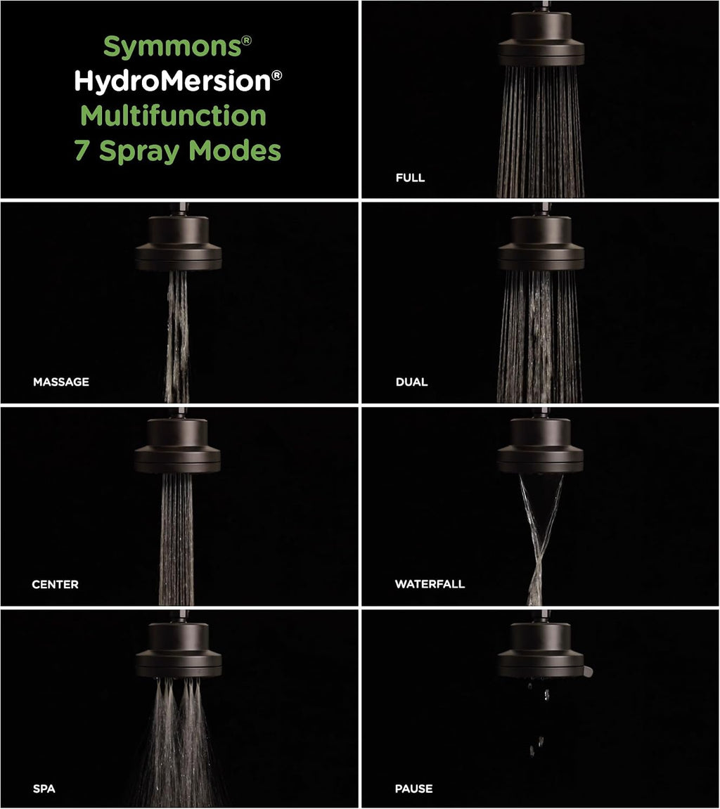 Symmons Dia HydroMersion Multi Spray Single Handle Shower Trim Kit with Escutcheon - 2.0 GPM