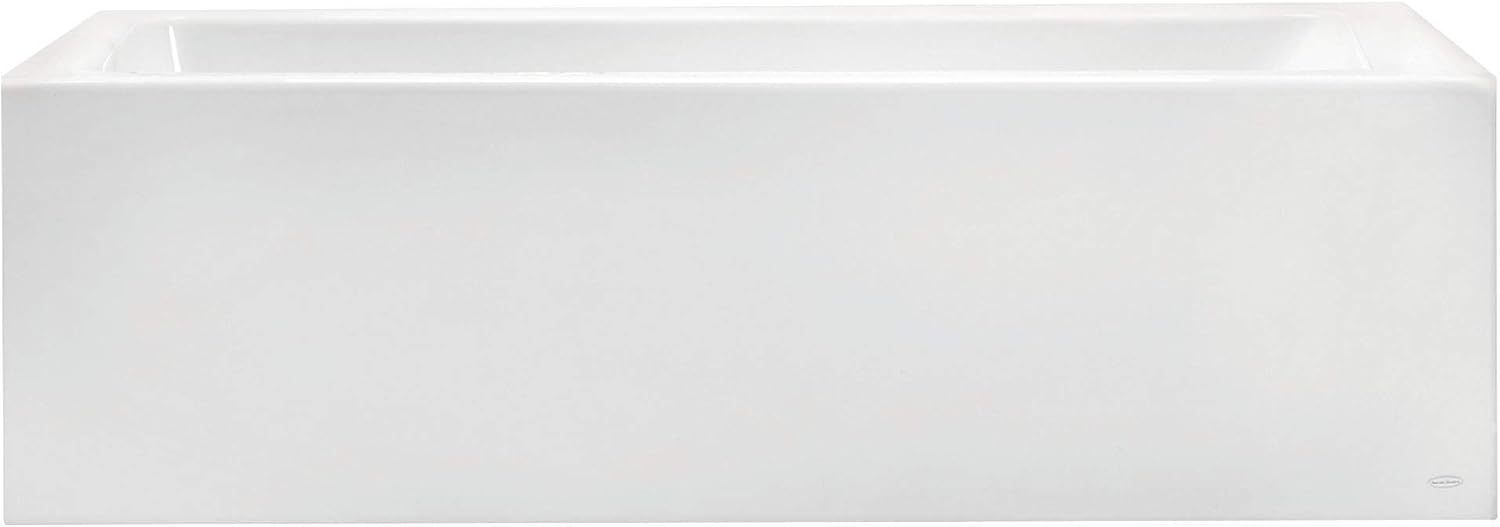 American Standard 2574202.020 Studio 60x32-inch Bathtub - Above Floor Rough-in with Built-in Apron - Left Drain White