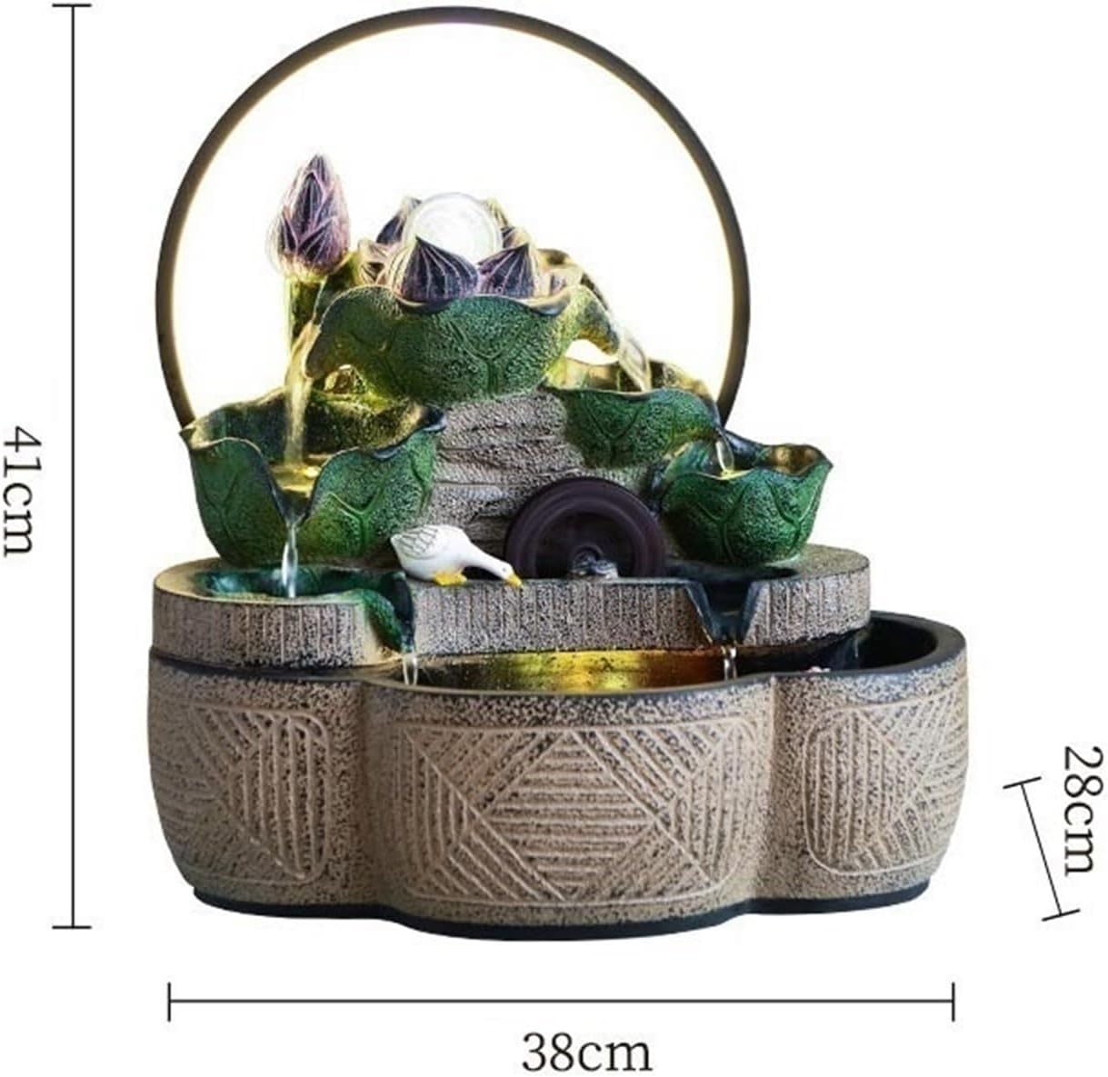 Tabletop Indoor Fountain, Tabletop Water, Feature for Home Office Decor Relaxation Decor