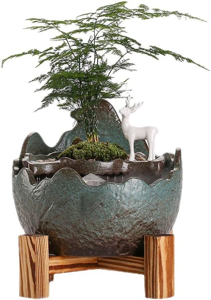 GUERNSEY Tabletop Fountain Home Living Room Desktop Water Fountain Small Ornaments Home Porch Desktop Decoration Study Desktop Decoration Indoor Fountain
