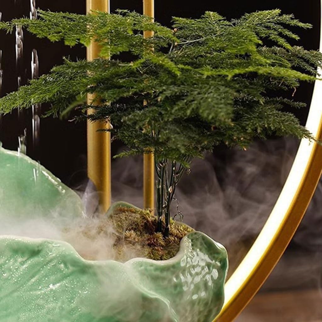 GUERNSEY Tabletop Fountain Chinese Water Ornaments Creative Living Room Circulating Water Desktop Fountain Ornaments Indoor Waterfall Feature Indoor Fountain