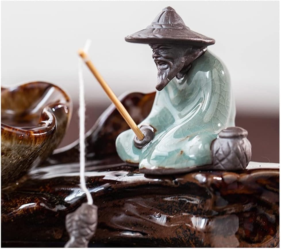 HIHELO Tabletop Fountain Tabletop Fountain Living Room Small Flowing Water Ornament Home Indoor Fountain Office Desktop Decoration Indoor Fountain (Color : B)