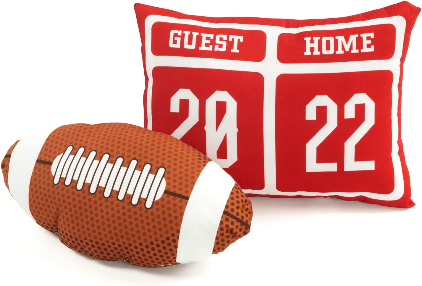 Lush Decor American Football Reversible Quilt Queen Size 5 Piece Set Full/Queen Black & Navy - Kids Bedding Set Queen Quilt - Football Decor