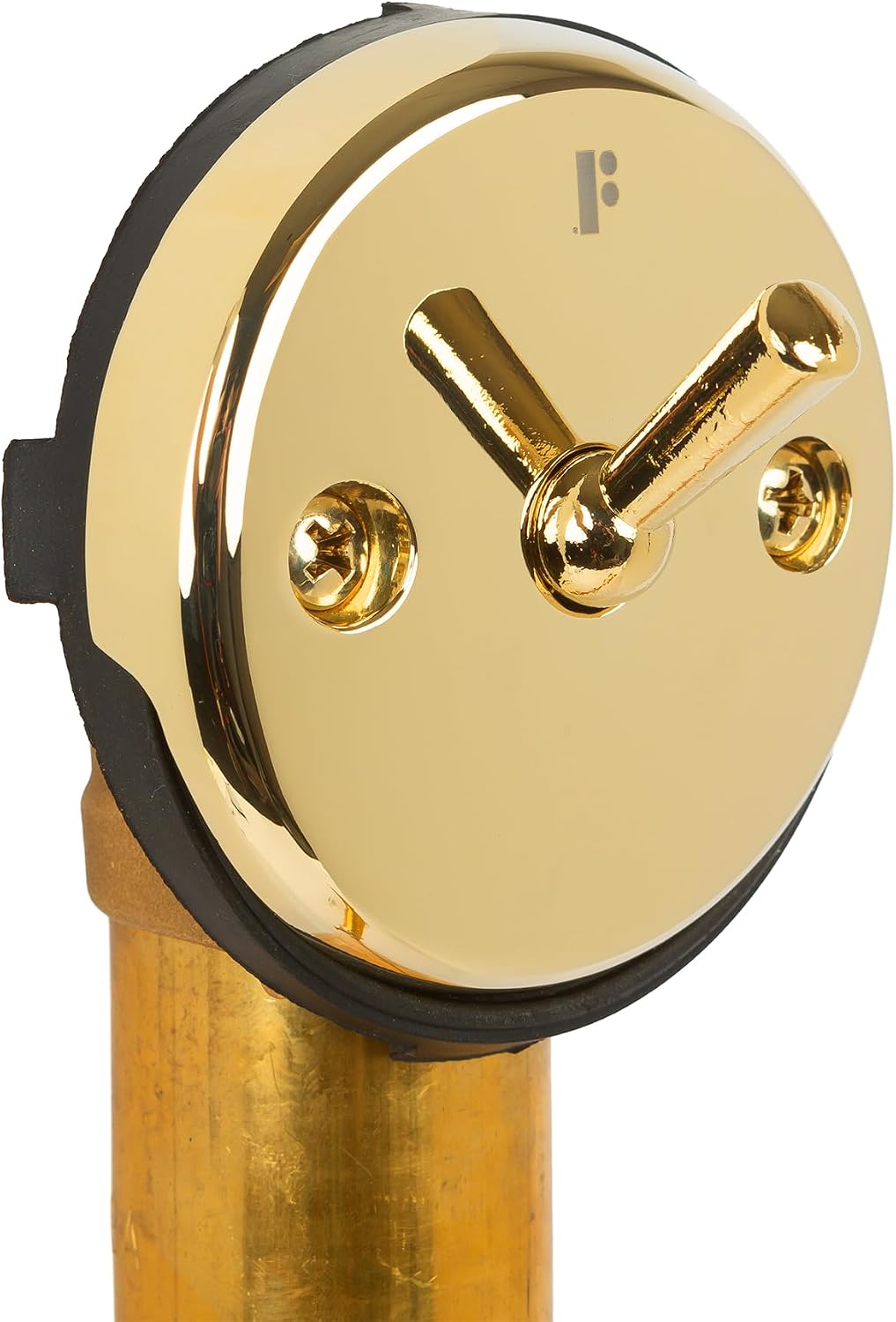Fine Fixtures Bathtub Shower Drain - 20 Gauge Brass Tubing, Trip Lever Overflow Assembly Tub Drain Kit - Satin Brass