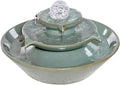 HIHELO Tabletop Fountain Creative Fountain Flowing Water Desktop Decoration Living Room Ceramics Home Office Feng Shui Wheel Ball Decorations Indoor Fountain (Color : 1)