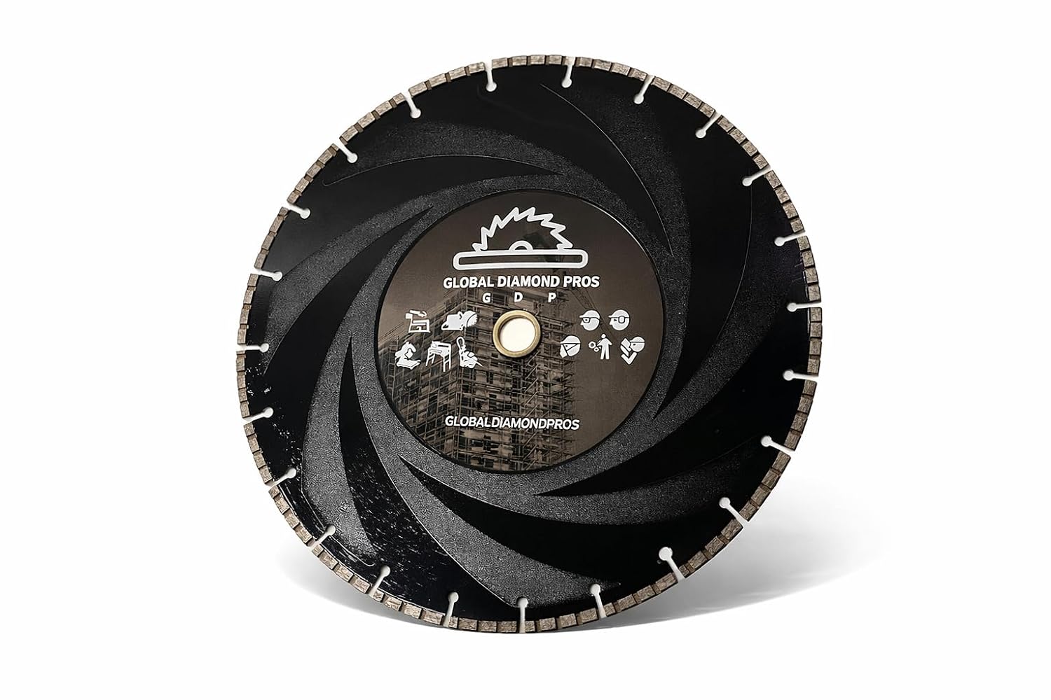 16' Ductile Iron Diamond Saw Blade for Hard Metals, Concrete, Ductile Pipe, 1'-20mm Arbor
