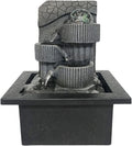 Indoor Tabletop Waterfall Fountain Tabletop Fountain With LED Lights - Indoor Decoration Portable Tabletop Decorative Soothing Relaxation Zen Meditation Waterfall Fountains Meditation Fountain ( Color