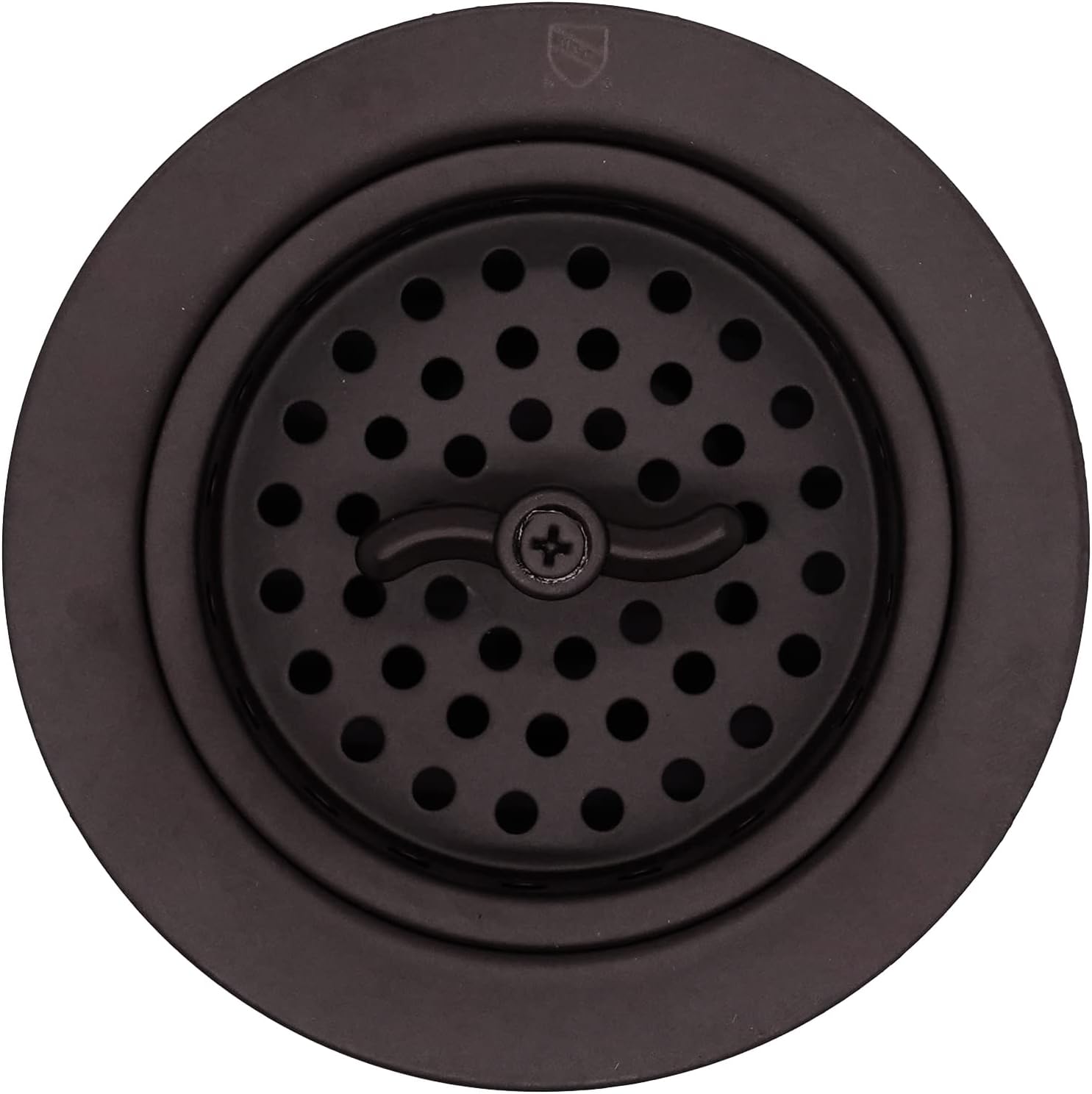 Westbrass CO2175-12 Combo Pack 3-1/2' Wing Nut Twist Style Large Kitchen Sink Basket Strainer and Waste Disposal Drain Flange with Stopper, Oil Rubbed Bronze