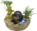 Tabletop Indoor Water Fountain Water Fountain Indoor Tabletop Fountain with LED Lights Portable Waterfall Fountain for Home Decor Office Decor Home Gift Natural Waterfall for Home Décor