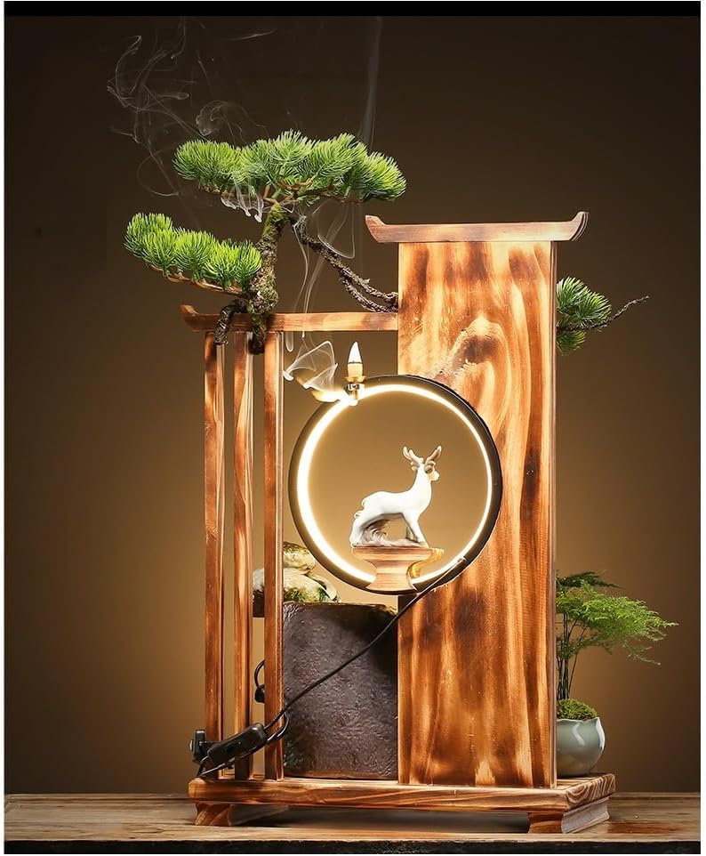 GUERNSEY Tabletop Fountain Tabletop Fountain Creative Water Fountain Home Interior Porch Small Ornaments Office Desk Fountain Indoor Fountain