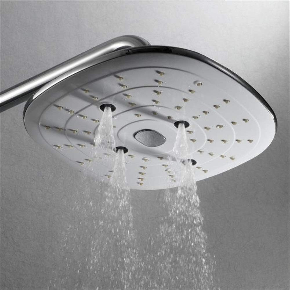 Shower Set Chrome Plated Brass Body ABS and Spray Shower Wall- Mounted Shower Combination Set with Function 3 Thermostatic Bathtub Shower Faucet Bath