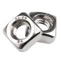 M3 M4 M5 M6 M8 M10 M12 304 Stainless Steel Square Nut Quadrangle Thick/Thin DIN557 Lock The Screw Cap 5~50pcs(M5 Thin (50Pcs))