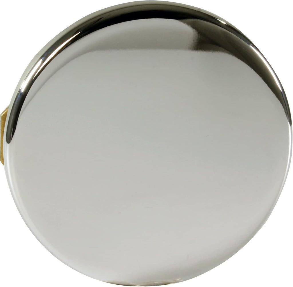 Westbrass D980LTBAA-05 1-1/2' NPSM Integrated Overflow Drain Trim Kit with Illusionary No-Hole Overflow and ABS Adapter, Brass, Polished Nickel